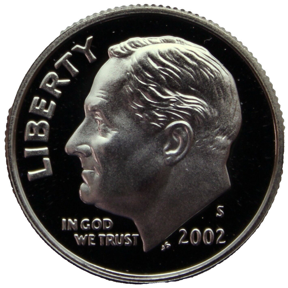 2002-S Proof Roosevelt Dime