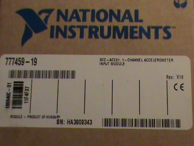 National Instruments NI SCC-ACC01 Accelerometer Input Module