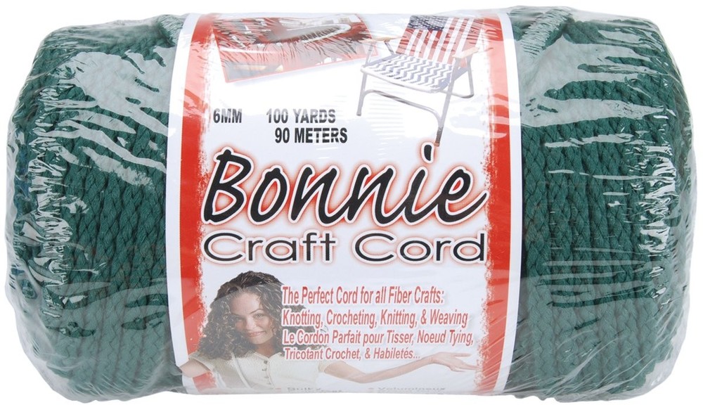 Bonnie Macrame Craft Cord 6mmX100yd - Forest