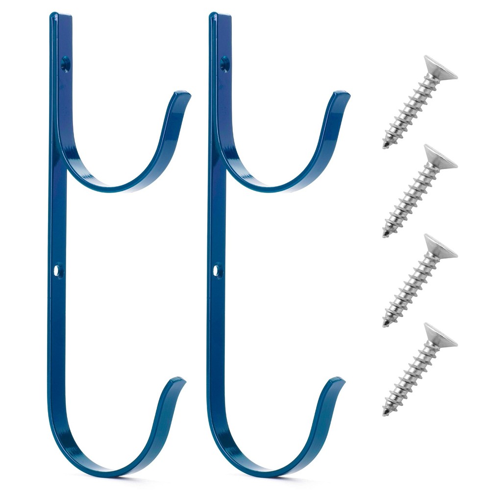 2 Pack Poolside Pool Leaf Skimmer Net Holder for Above Ground Swimming Pool