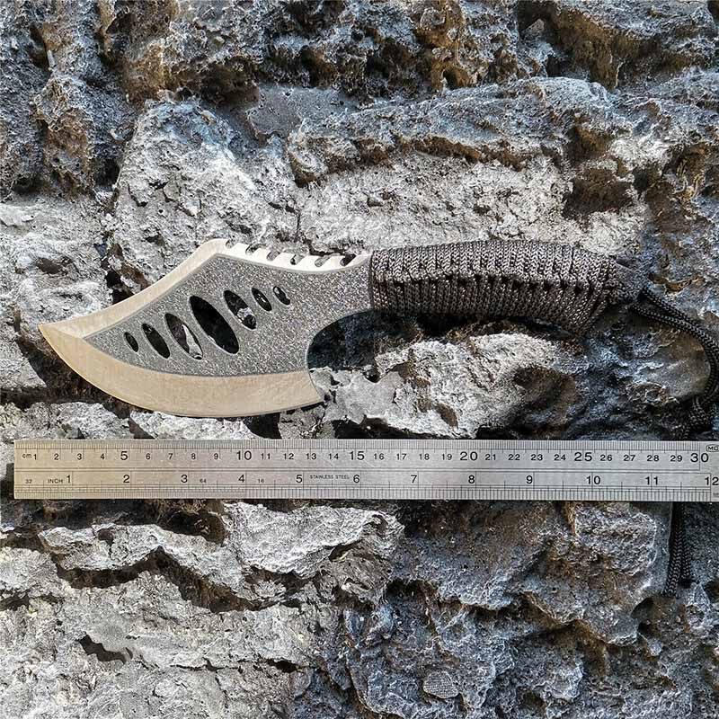 Tactical Hand Axe Camping Hatchet Survival Tomahawk Nylon Sheath Code Wrap Handl