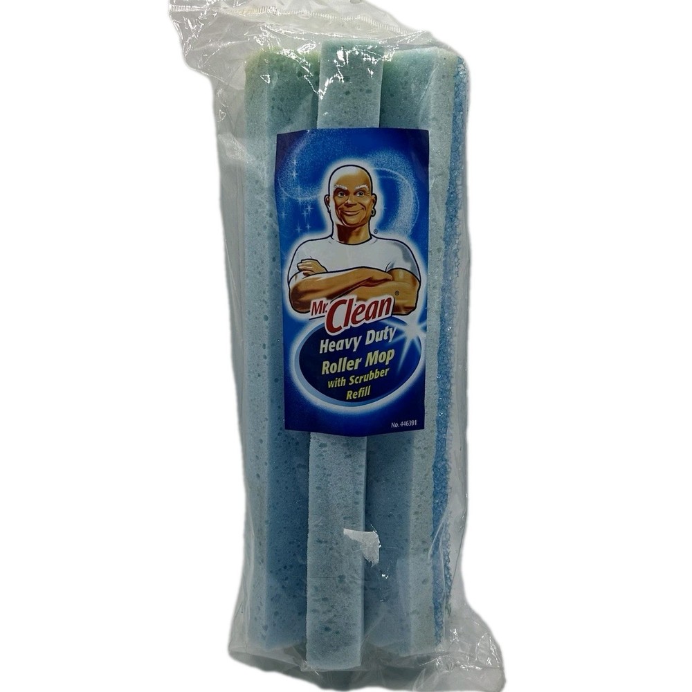 Mr. Clean Heavy Duty Roller Mop Head Refill Model Sealed