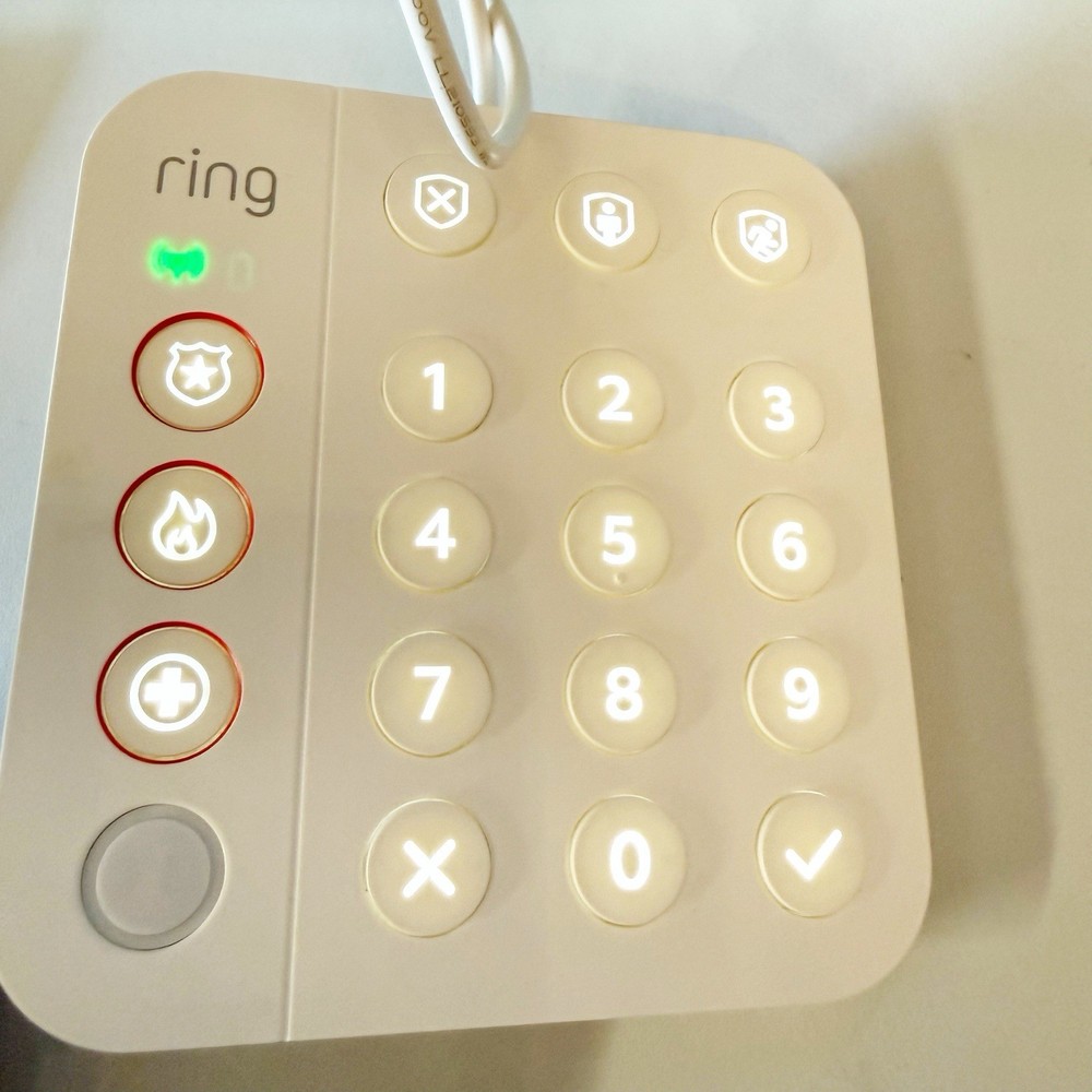 (1) Ring 5AT2S7 2nd Gen Wireless Keypad Z-Wave Plus Home Security System Alarm