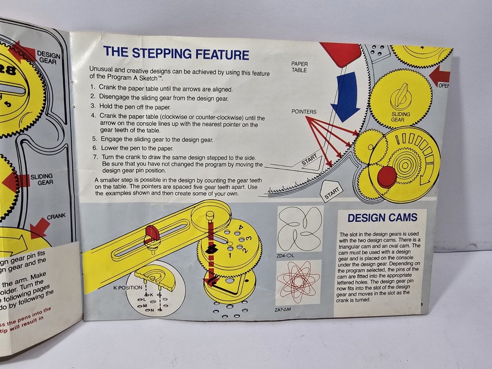 Ohio Art Program A Sketch Design Machine Instruction Booklet