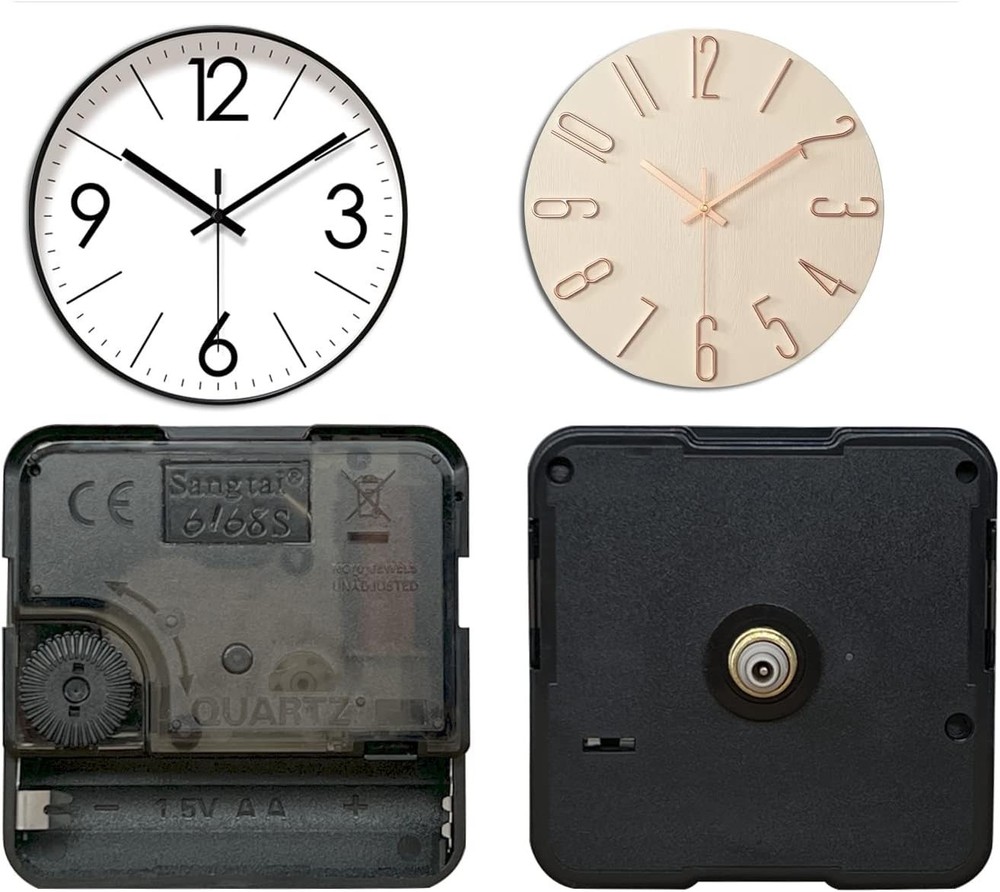 Quartz Clock Movement Replacement - Silent Operation with 12mm Shaft