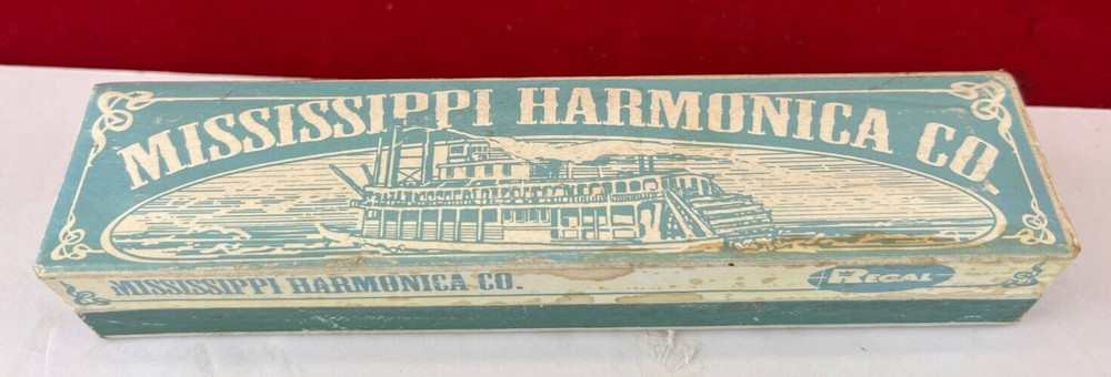 Vintage Regal Mississippi Harmonic Co. Harmonica in Original Box