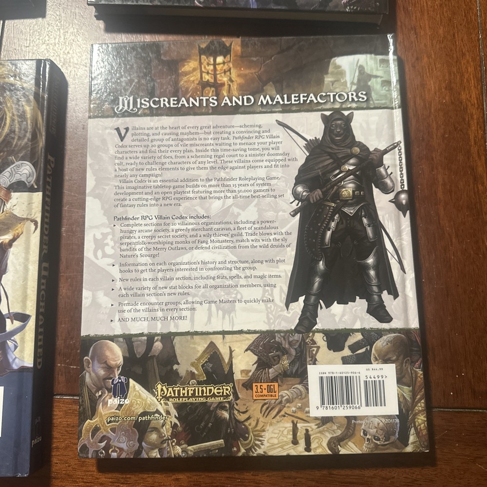 Pathfinder 2e , Strategy, Guide, Villain, Codex ,unchained, advance Race Guide