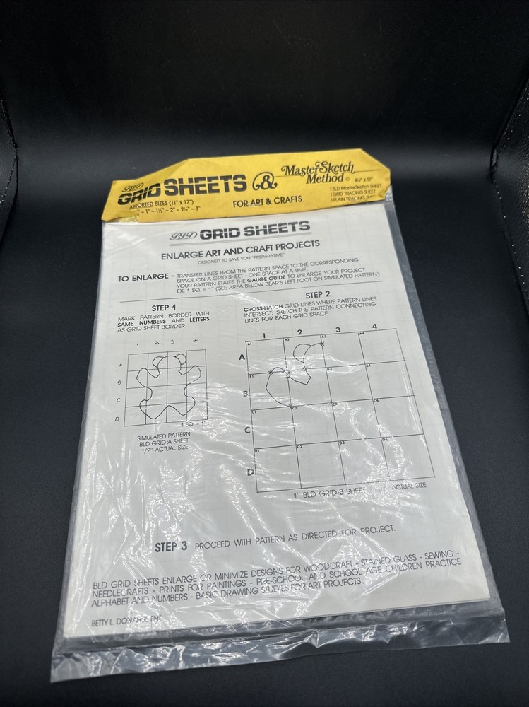 Master Sketch Method BLD Grid Sheets Enlarge Art Craft Projects 8 sizes 11x17