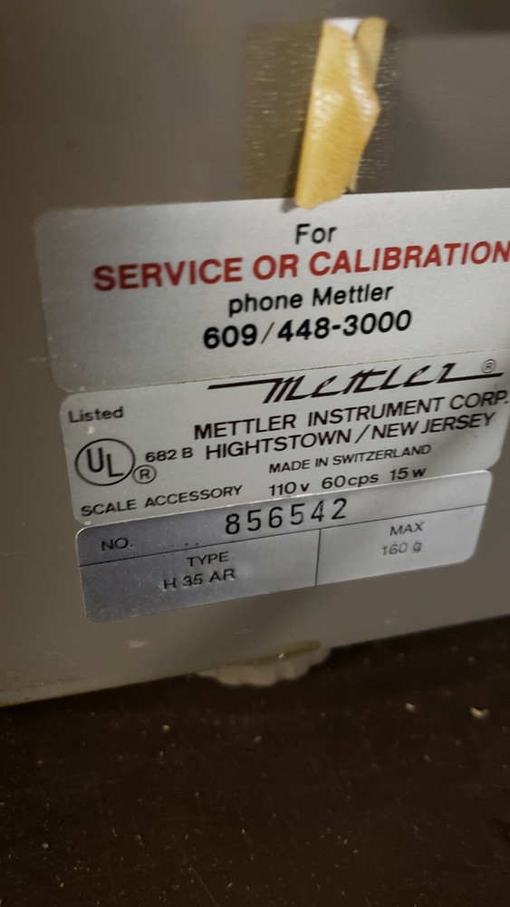 Mettler H35AR 160G Laboratory Analytical Scale