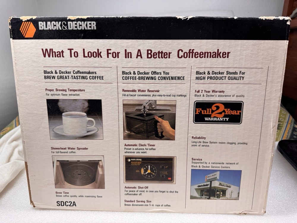 Black & Decker Spacemaker Under Cabinet Drip Coffee Maker SDC2A - Sealed