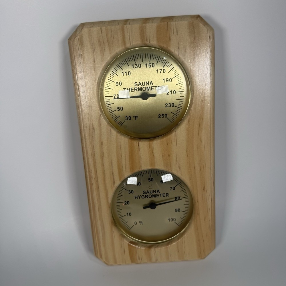 Sauna Thermometer/Hygrometer - Vertical