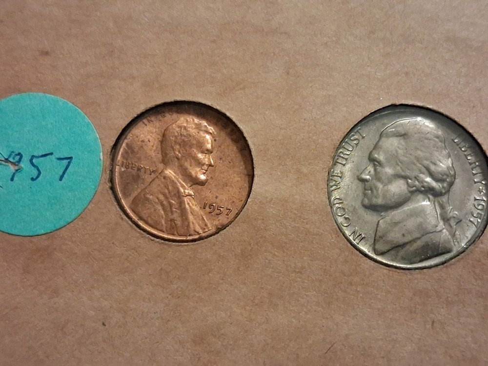 1957 mint set p And d