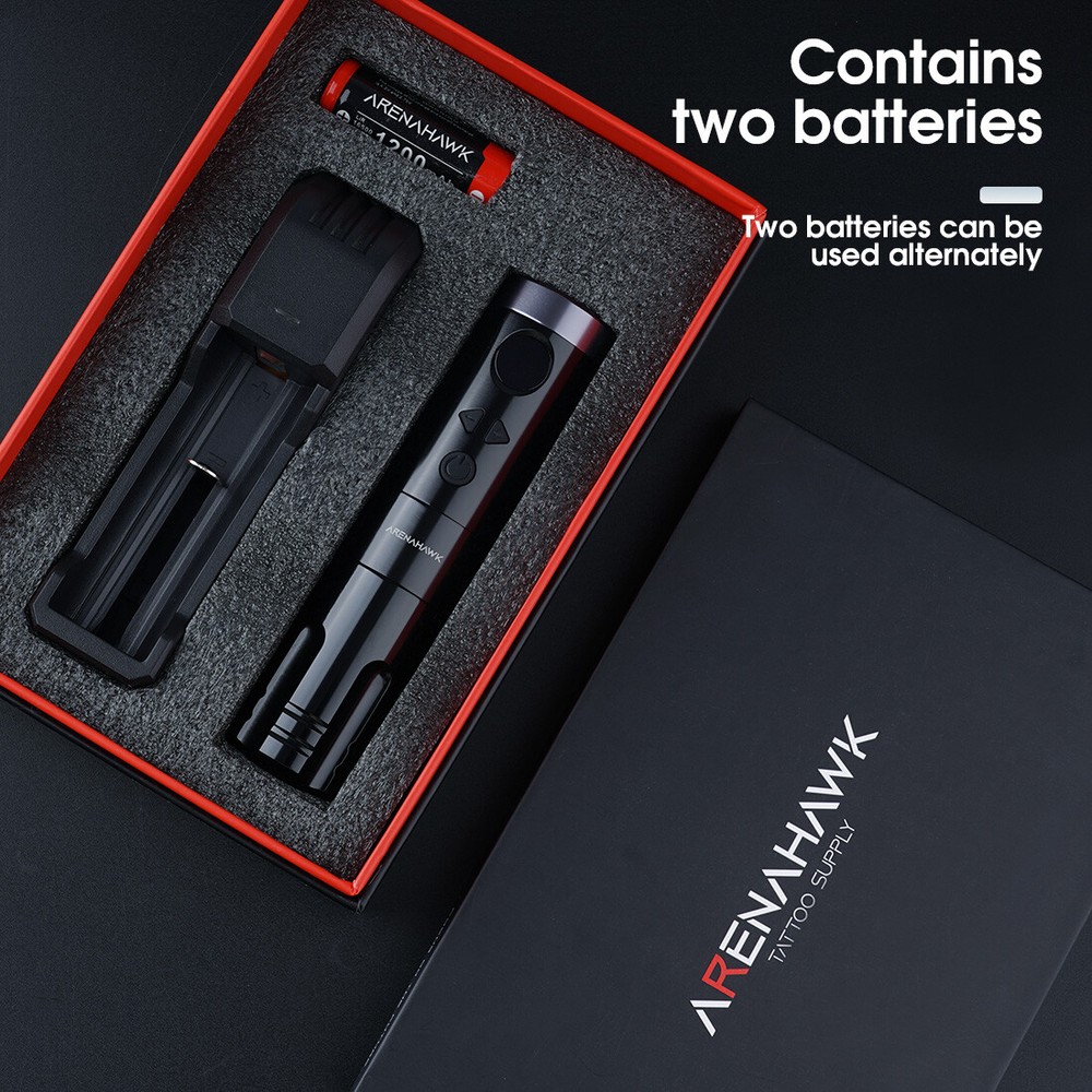 Professional Wireless Battery Rotary Tattoo Machine Permanent Makeup Pen Kit NEW
