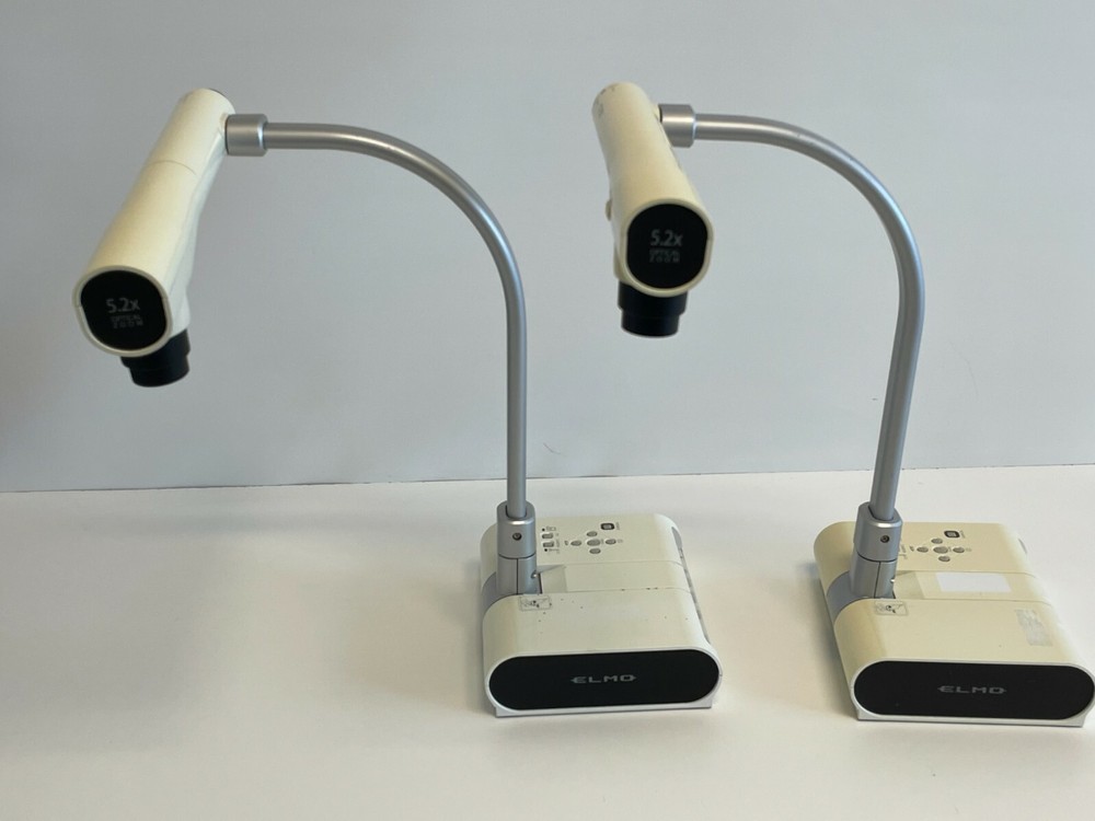 Lot of 2 Elmo Model TT-02S USB VGA Document Camera Visual Presenter