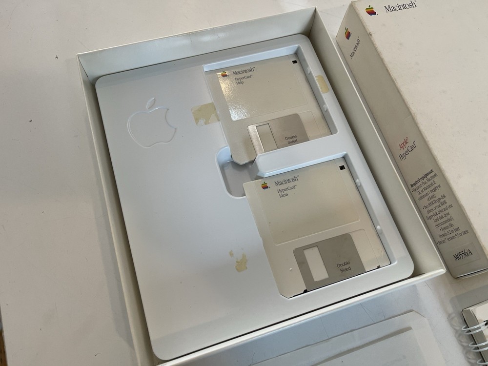 Vintage 1987 Apple HyperCard Retail Box with Disks - Tested