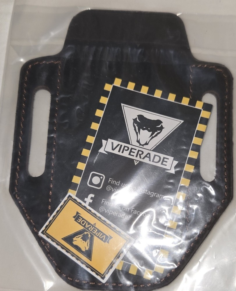 VIPERADE PJ9 Multitool Sheath, Flashlight Holster for Belt, Leather, Black