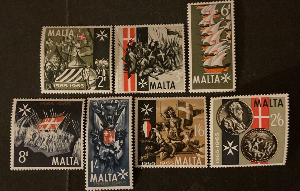 Malta Scott #334-40 never hinged