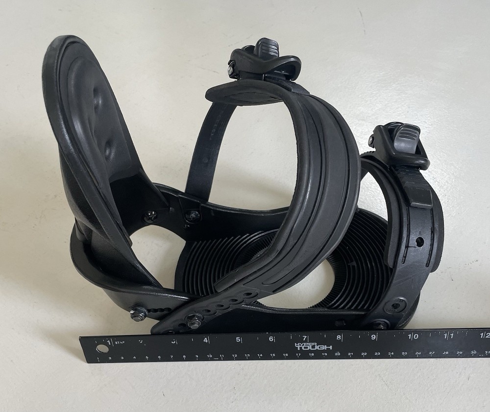 One Snowboard Binding SINGLE REPLACEMENT Black Adjustable Size