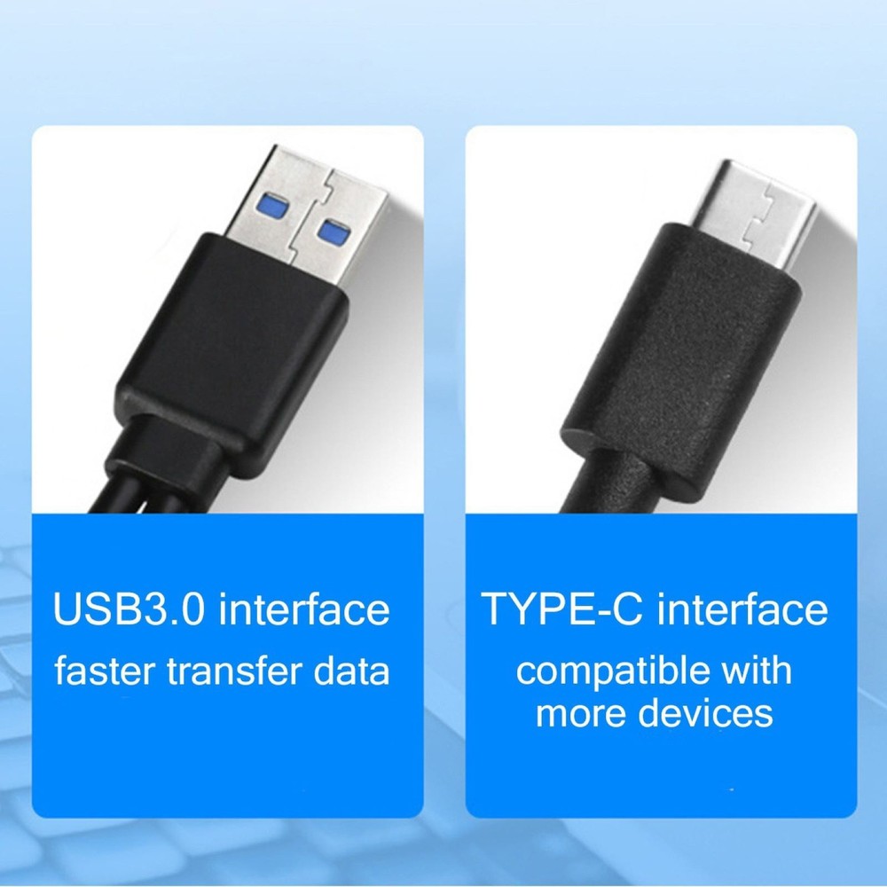 Shockproof External DVD Drive High-Speed 5Gbps USB-C&USB-A Dual Interface Drive