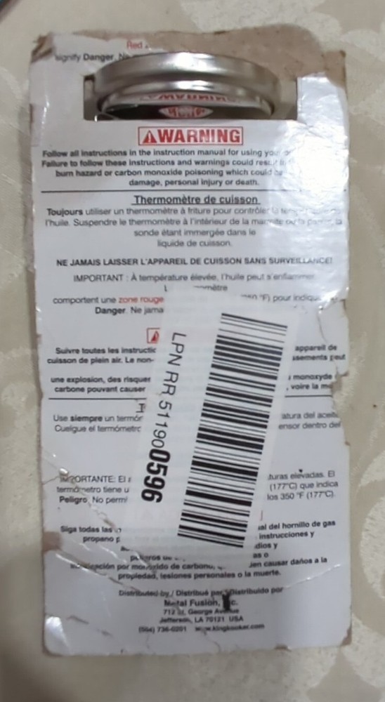 King Kooker SI5 5-Inch Deep Fry Thermometer Basic pack