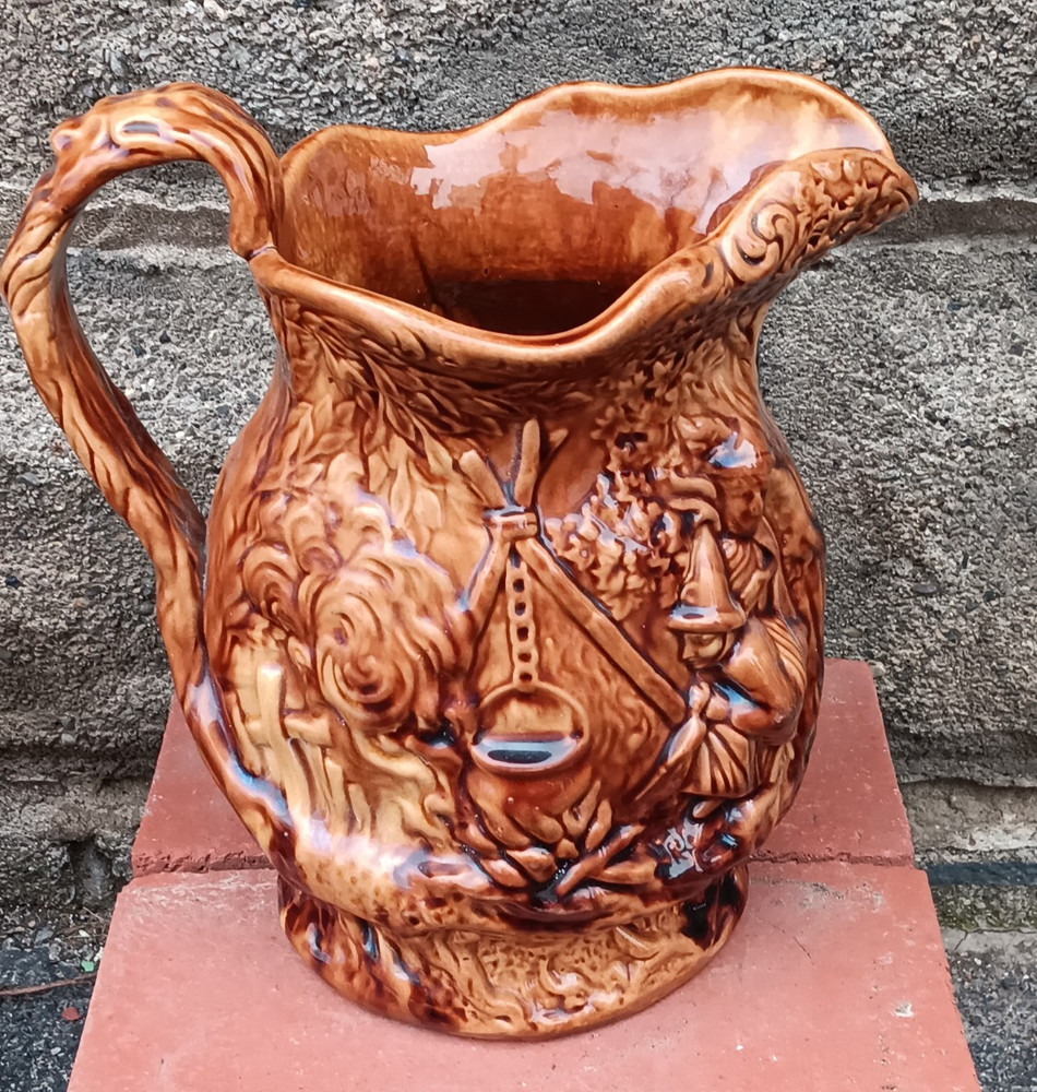 Rockingham Gypsy Pitcher - Clean - Bennington - Bennett