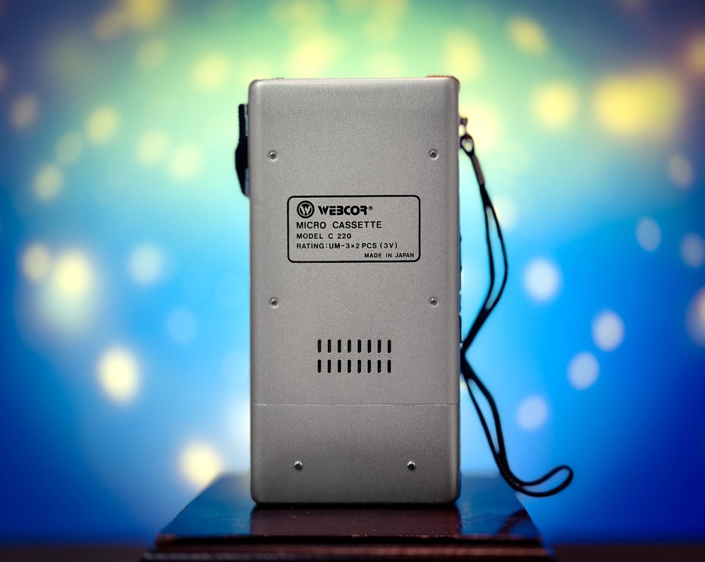 Webcor C220 🌈RaRe🌈 Open Boxed Vintage Micro Cassette Recorder