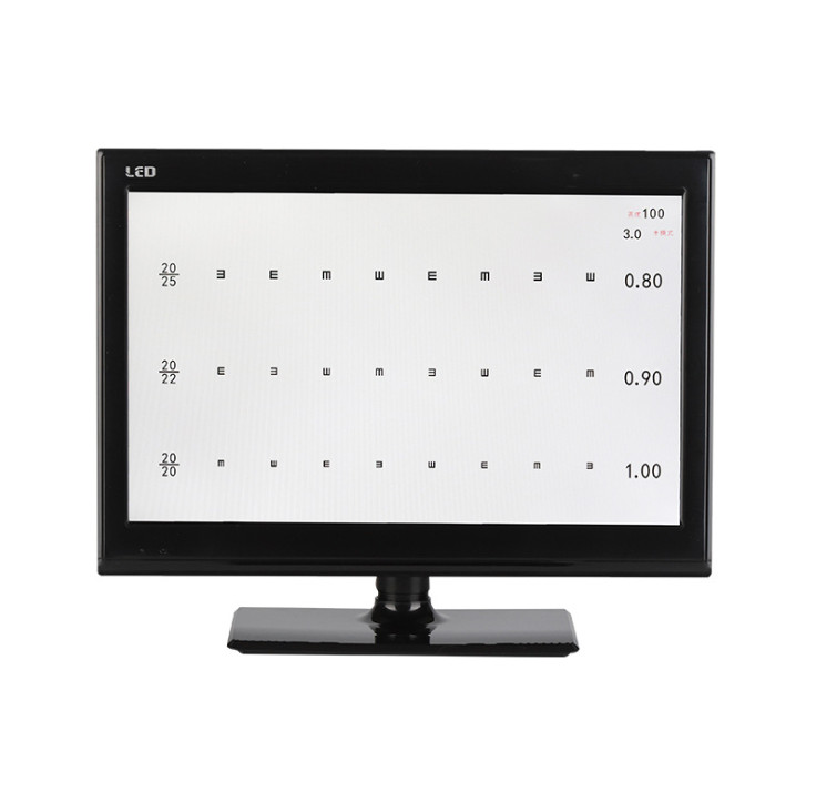 Ophthalmology Vision Chart Testing 18.5-21.5" LED Display Eye Chart Projector