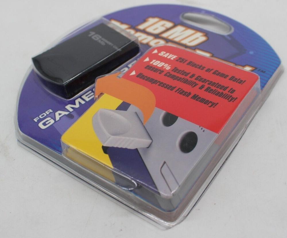 Joytech 16 MB Flash Memory Card Nintendo GameCube Uncompressed New Sealed