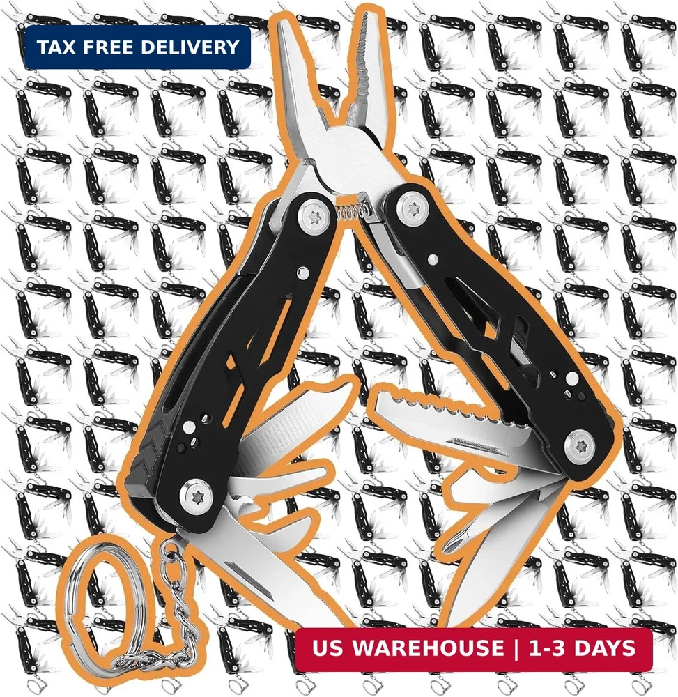 2PCS Bovgero Mini Multitool Pliers 15 in 1, Handmade Multi Tool Plier, Premium