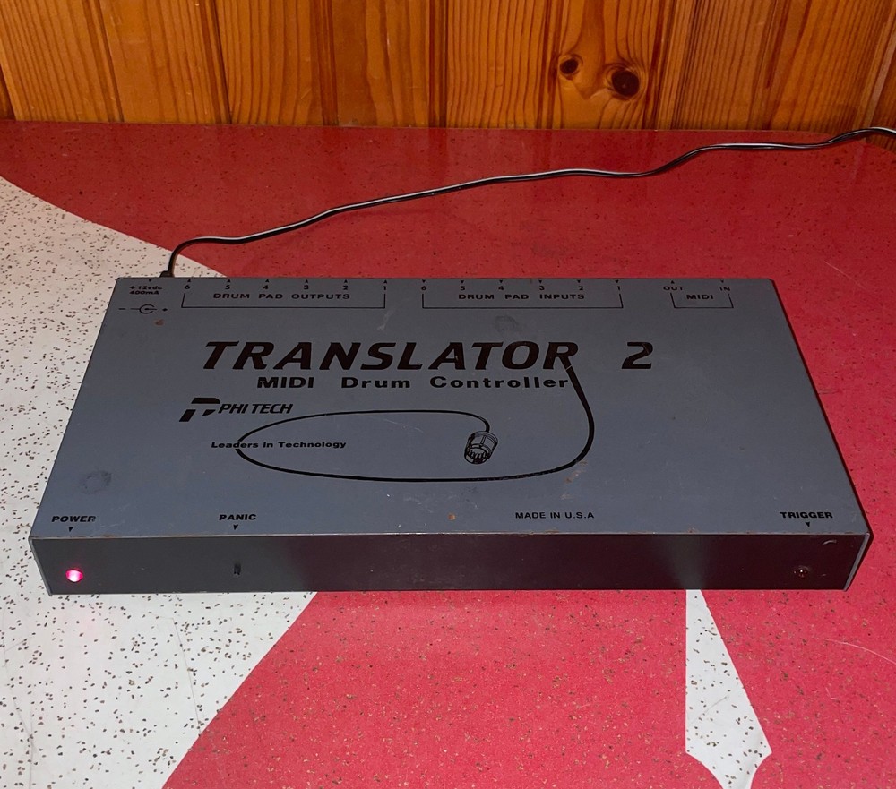 Phi Tech Translator 2 MIDI Drum Controller Trigger Box, like Simmons MTM, 80's