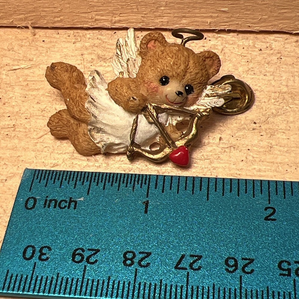 Cupid Bear Heart Pin