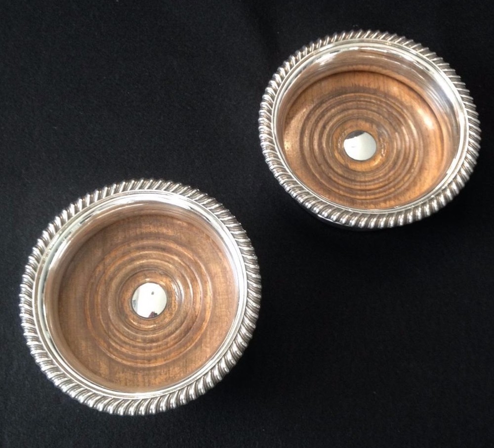 Antique Magnum Wine Coasters 19thC