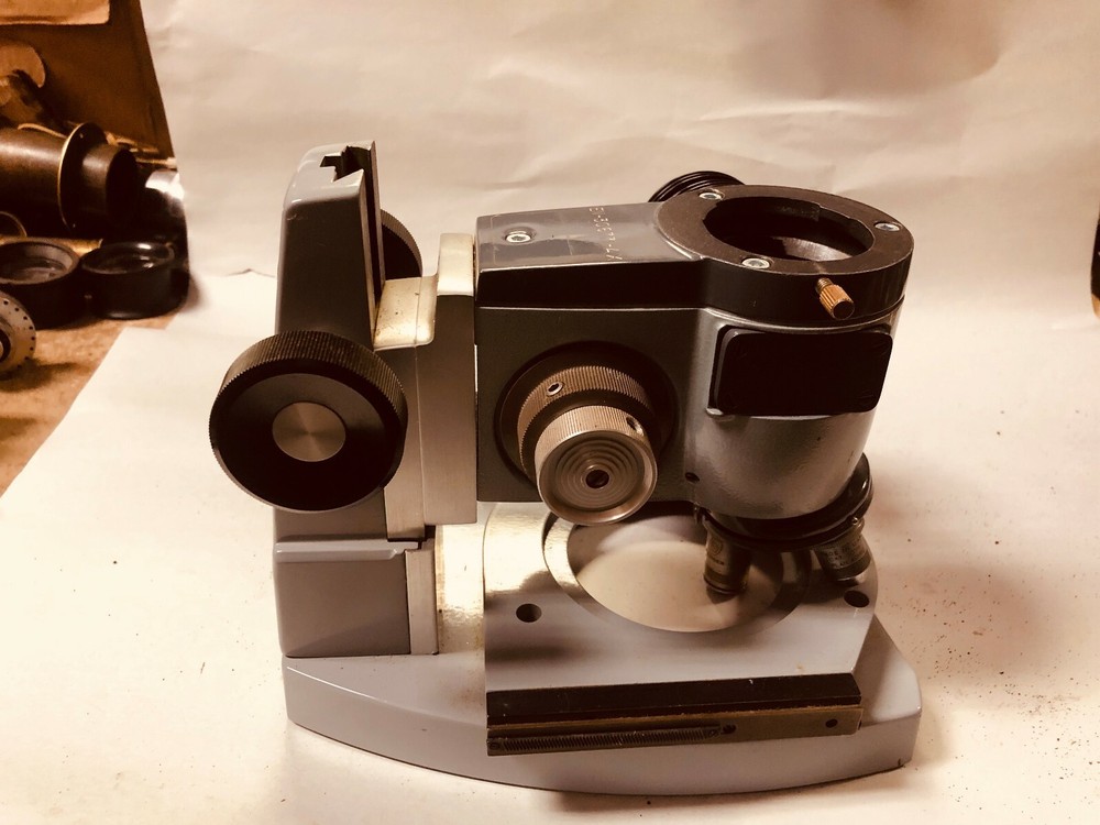 MACHINIST TOOL LATHE MILL American Optical Microscope Base OfCe FrBk