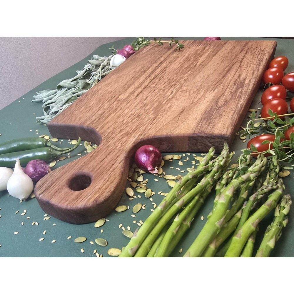 Handmade Mahogany Cutting Board – Artisan Kitchen Decor