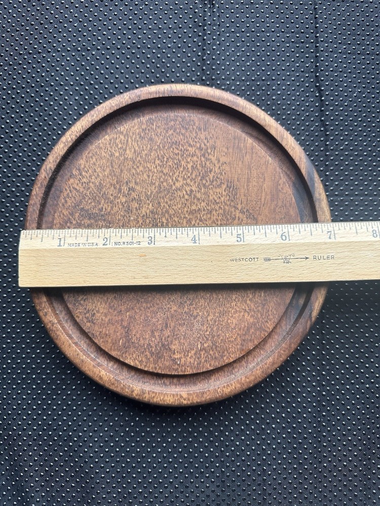 Mahogany Round Plate