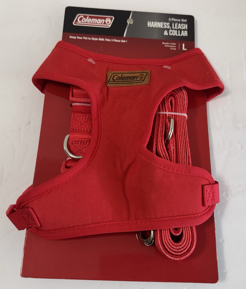Coleman 3pc Set Harness, Leash, & Collar Size Large