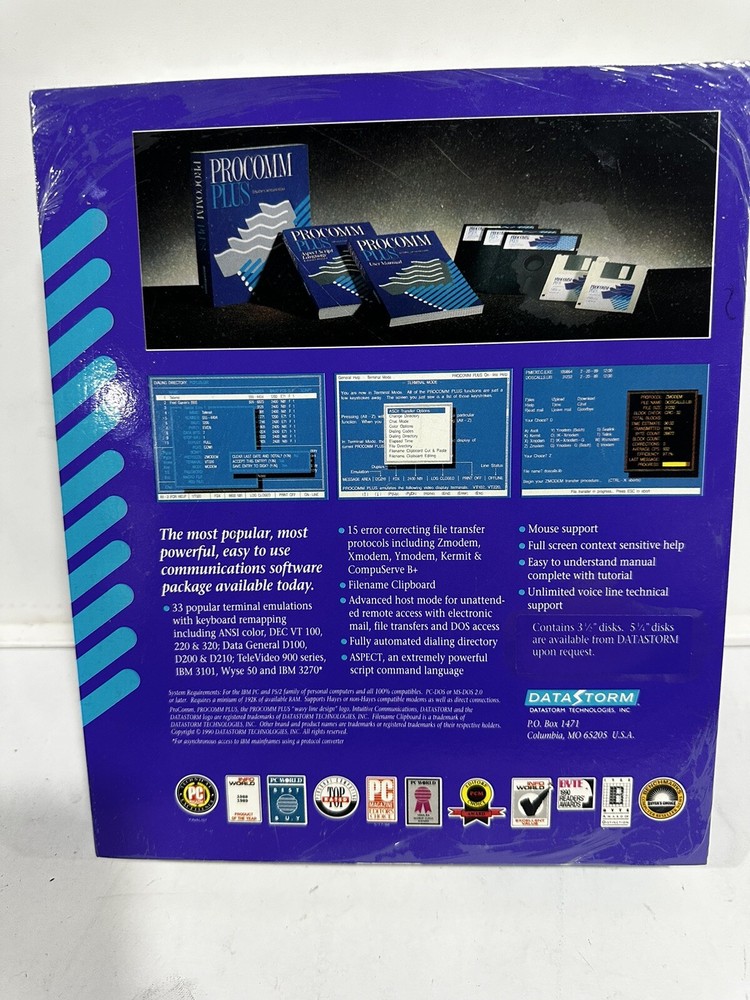 Procomm Plus Classic Intuitive Communications 2.0 Data Storm Software NEW SEALED