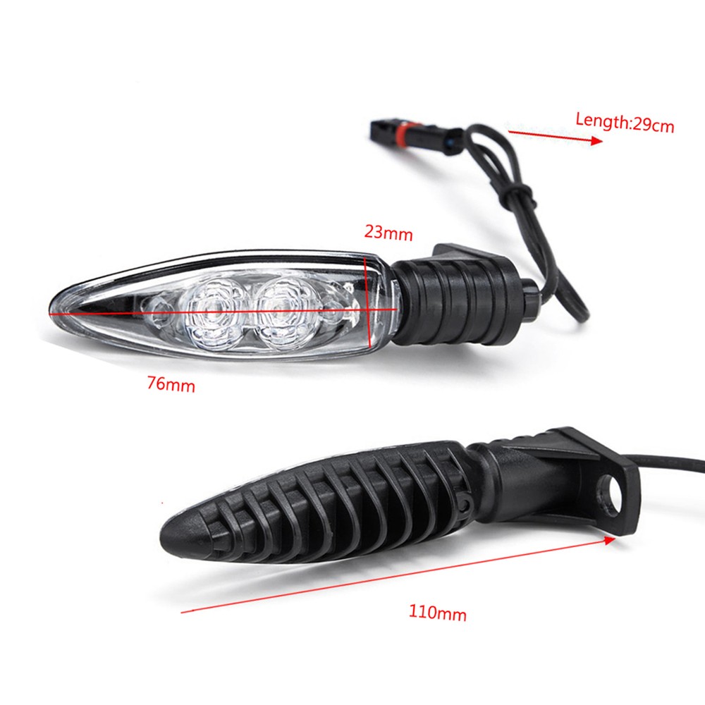 Motorcycle Turn Signals Indicators Front & Rear Turn Replacement O0H6