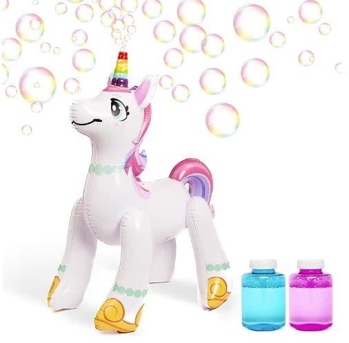 INFLATABLE UNICORN BUBBLE MACHINE