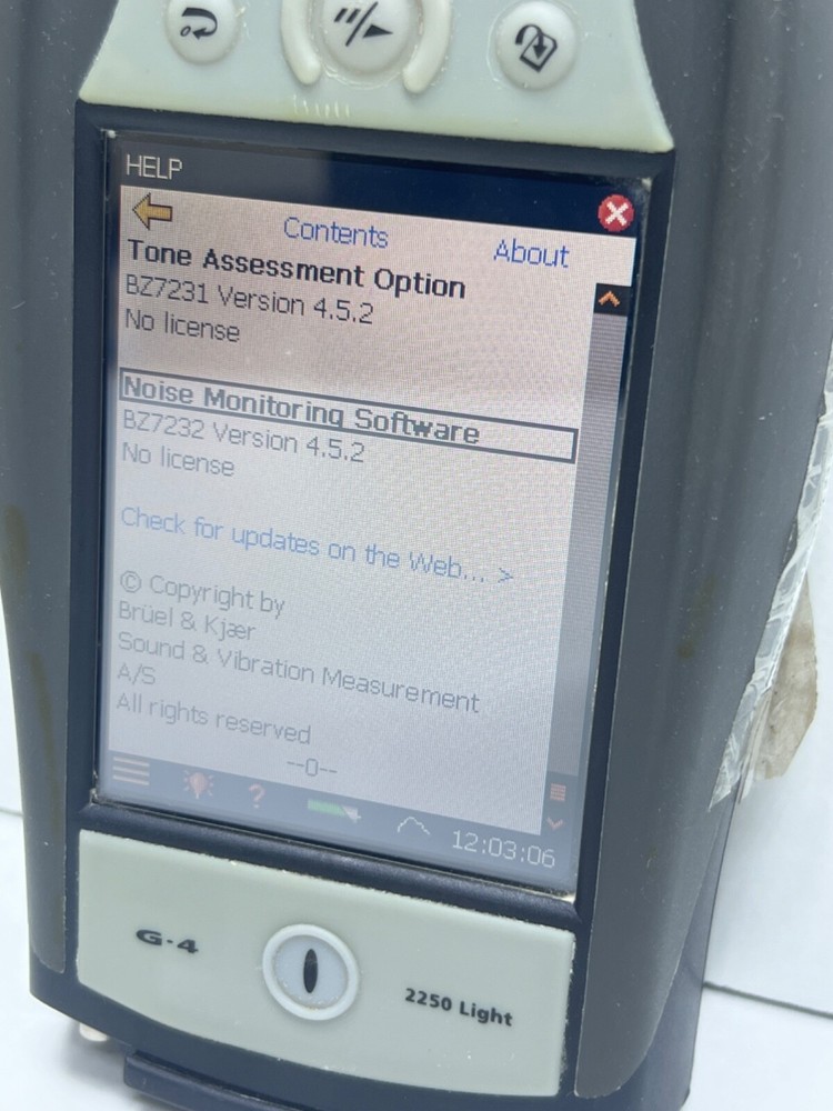 BRUEL & KJAER 2250-L 2250 LIGHT G.4 HAND-HELD ANALYZER