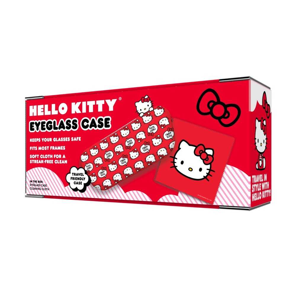 Hello Kitty Eyeglass Case - Red