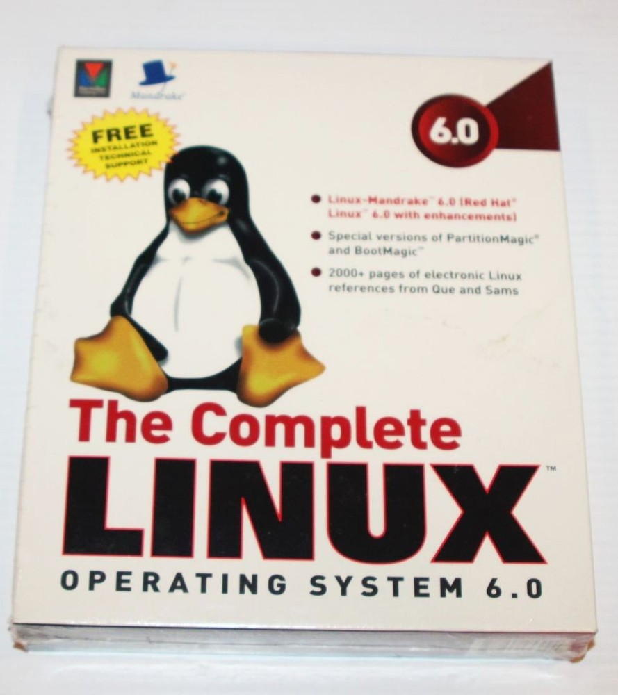NIB Sealed - Complete Linux Operating System 6.0 Linux Mandrake Red Hat Edition