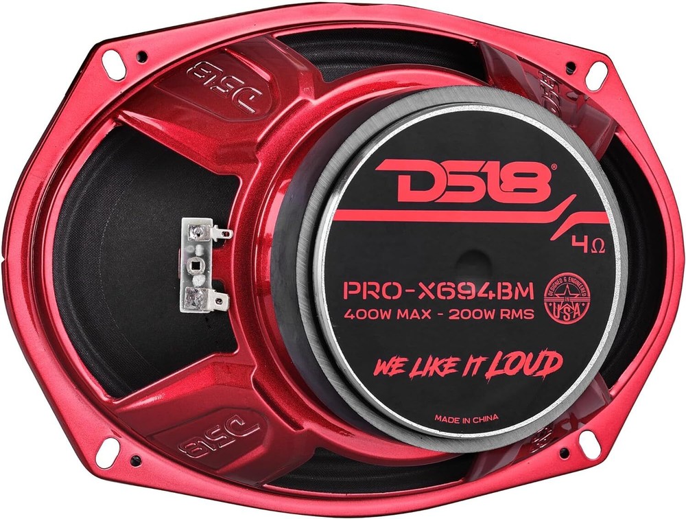 DS18 PRO-X694BM – 6.9” Speaker Mid-Range with Bullet 200Watts RMS 400 Watts MAX