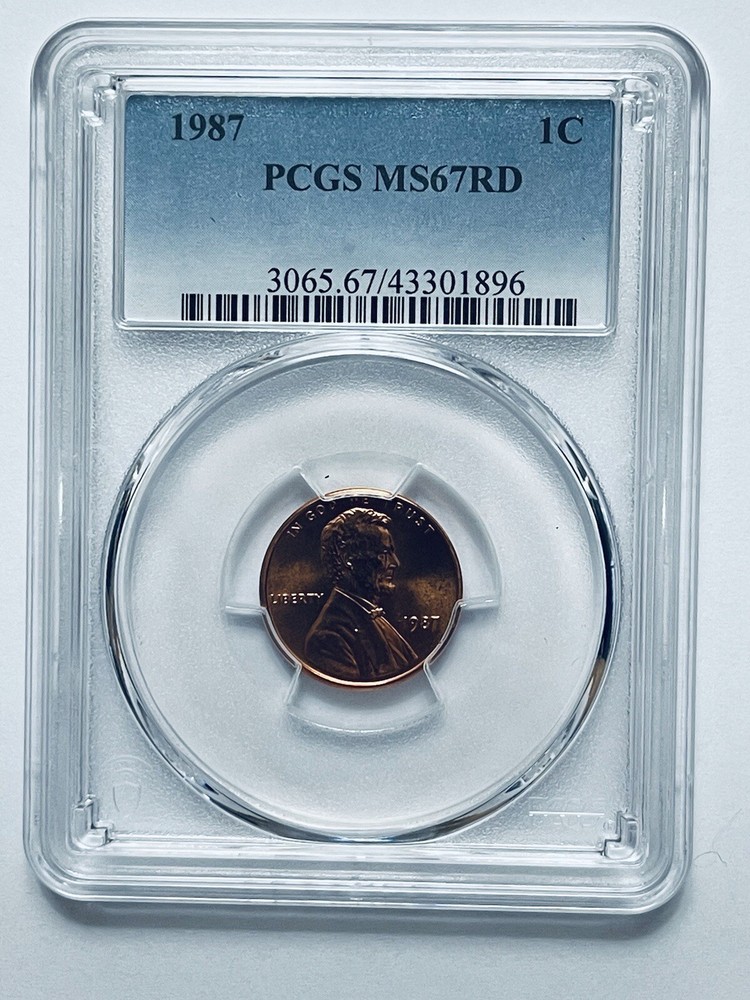 1987 Lincoln Memorial Reverse Cent PCGS MS67RD