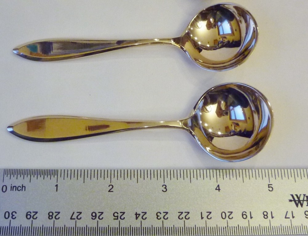 Vintage Dirigold Dirilyte Goldware Regal Flatware Silverware Bullion Soup Spoon