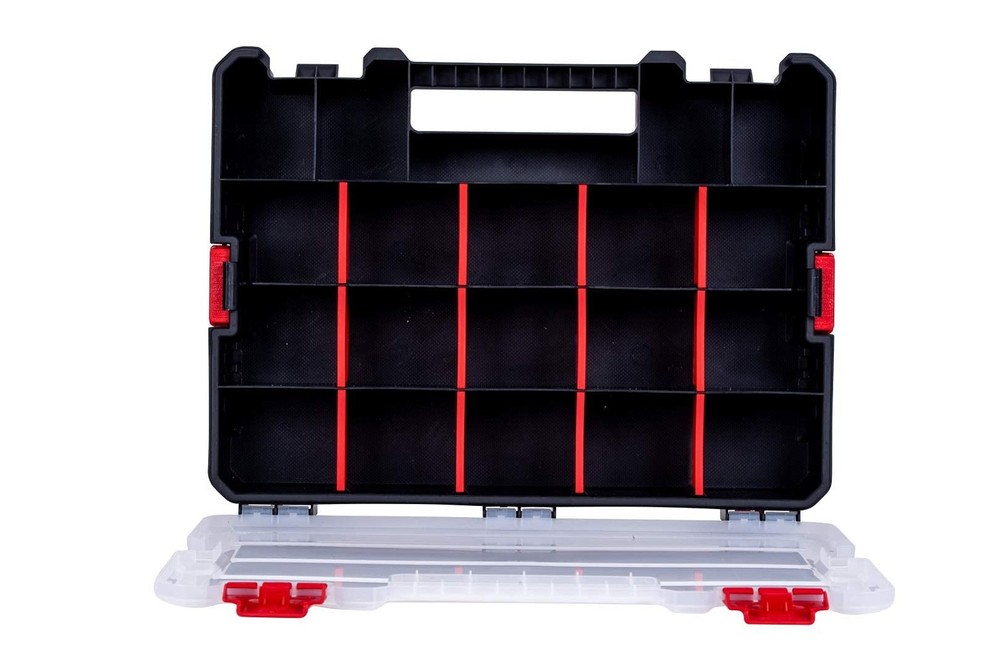 Small Parts Organizer Box – Stackable Hardware Storage Case with 20 Compartme...