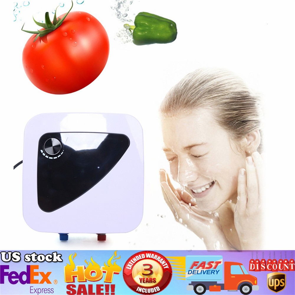 Compact Mini-Tank Storage 8L 110V 1500W Instant Electric Hot Water Heater Shower