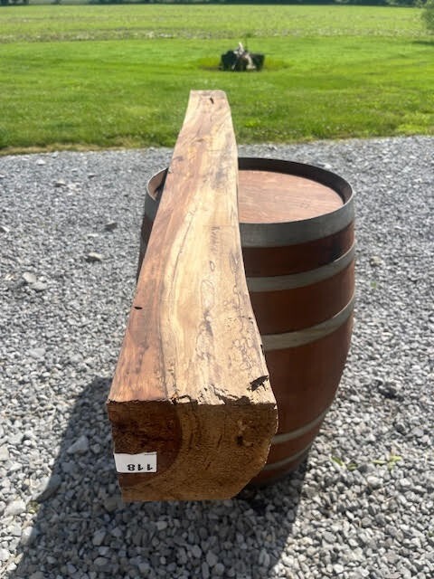 118 Fireplace Mantle Beam 72"x6"x6" Solid, Rustic, Salvage