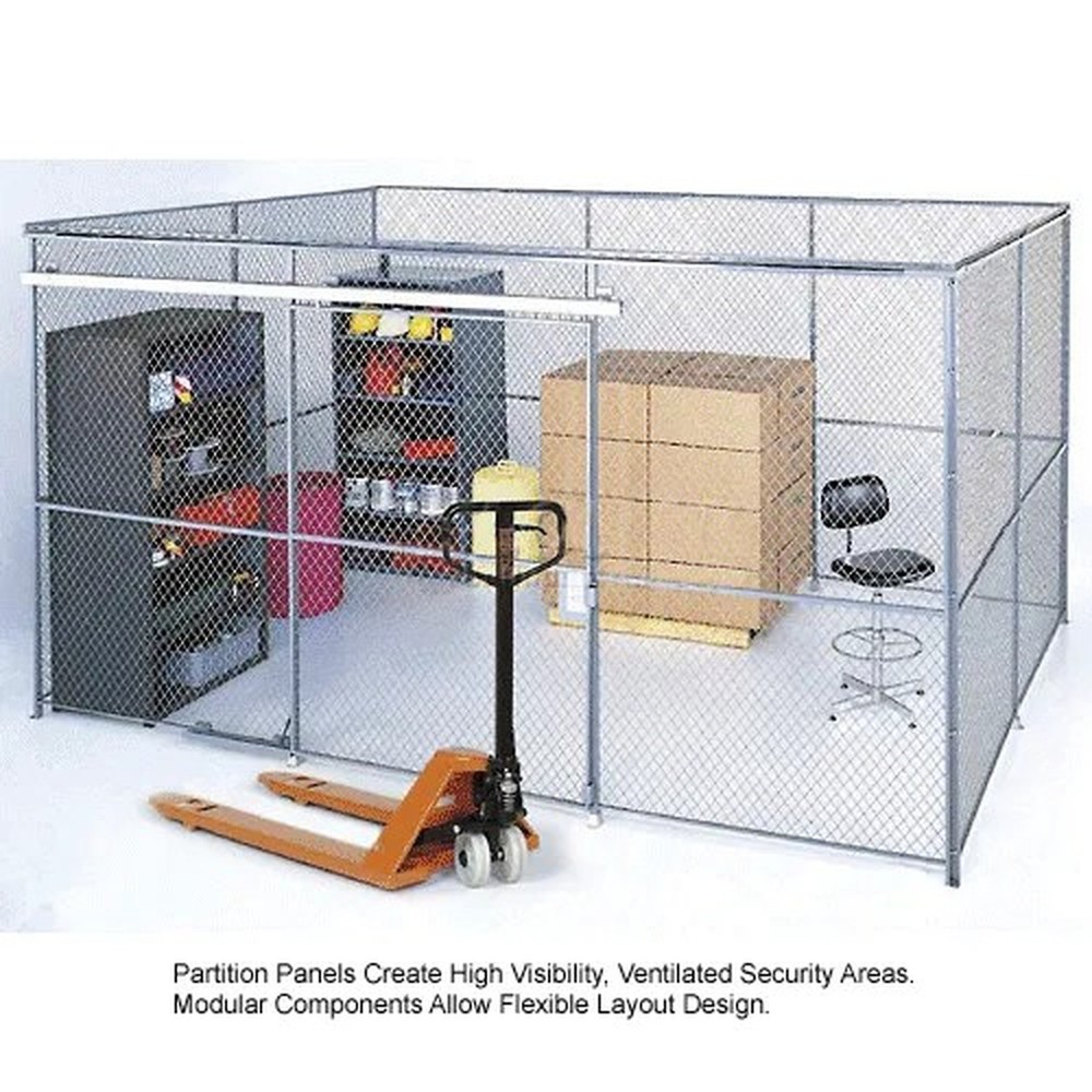 Global Industrial? Wire Mesh Panel, 1'W x 10'H
