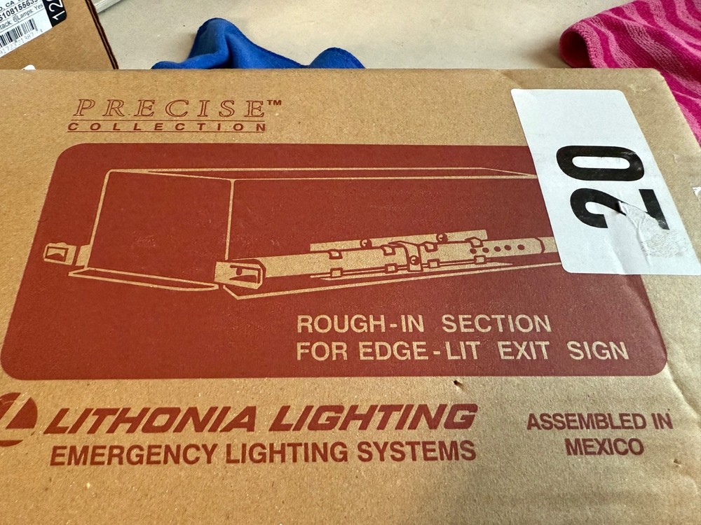 New Lithonia Lighting Rough-In Section For Edge-Lit Exit Sign Precise Collection